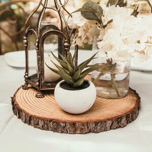 Wooden center piece